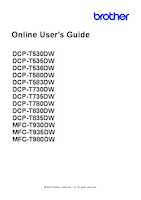 Datasheet for Brother DCPT580DWRE1, EAN: 4977766841740