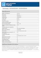 Datenblatt zu Samsung LS32D600UAUXEN, EAN: 8806095524689