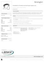 Datasheet for Kensington K63382WW, EAN: 0085896633822