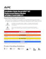 Datasheet for APC APCRBC170, EAN: 0731304407782
