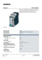 Datasheet for Siemens 3UF70101AB000, EAN: 4011209593831