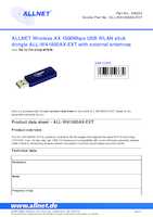 Datasheet for Allnet ALL-WA1800AX-EXT, EAN: 4038816146632