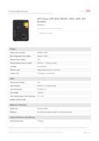 Datasheet for APC BVX900LI, EAN: 0731304404491