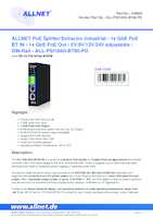 Datasheet for Allnet ALL-PSI104G-BT90-PD, EAN: 4038816248961