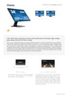 Datasheet for Iiyama T2452MSC-B1AG, EAN: 4948570125197