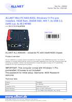 Datasheet for Allnet NAS-355, EAN: 4038816250261