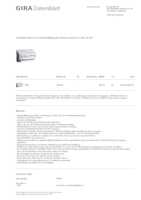 Datenblatt zu Gira 104600, EAN: 4010337042273
