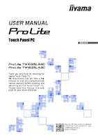 Datasheet for Iiyama TW1625LASC-B3PNR, EAN: 4948570125692