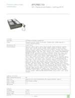 Datasheet for APC APCRBC133, EAN: 0731304291282