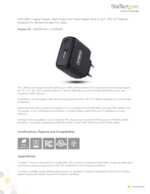 Datasheet for Startech.com 1065EB-WALL-CHARGER, EAN: 0065030937719