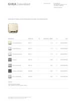 Datenblatt zu Gira 087001, EAN: 4010337870012