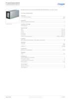 Datasheet for Hager FWK9991600VERZ, EAN: 4012740150644