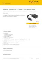 Datasheet for DELOCK 61848, EAN: 4043619618484