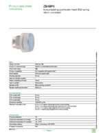 Datasheet for Schneider Electric ZB4BP6, EAN: 3389110888027