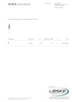 Datenblatt zu Gira 004000, EAN: 4010337040002