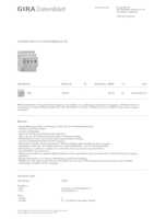 Datenblatt zu Gira 100400, EAN: 4010337042174
