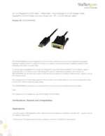 Datasheet for Startech.com DP2DVIMM3BS, EAN: 0065030854900