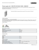 Datasheet for Phoenix Contact 2904376, EAN: 4046356897099