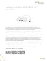 Datasheet for Startech.com HB30C4ABW, EAN: 0065030871051