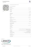 Datasheet for Berker 85421100, EAN: 4011334375913