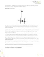 Datasheet for Startech.com FPCEILPTBSP, EAN: 0065030870405