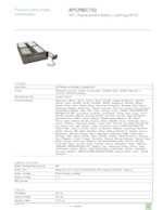 Datasheet for APC APCRBC132, EAN: 0731304291275