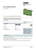 Datasheet for Phoenix Contact 2863627, EAN: 4017918946920