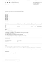 Datenblatt zu Gira 511200, EAN: 4010337086819