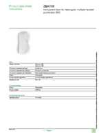 Datenblatt zu Schneider Electric ZBA708, EAN: 3389119044301