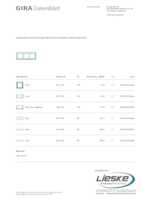 Datasheet for Gira 0213395, EAN: 4010337074465