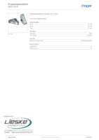 Datasheet for Hager MES-BEB, EAN: 7611919134217