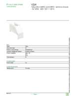 Datasheet for Schneider Electric VZ26, EAN: 3389110552027