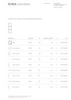 Datasheet for Gira 110303, EAN: 4010337103035