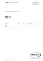 Datenblatt zu Gira 000830, EAN: 4010337008309