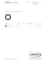 Datasheet for Gira 065903, EAN: 4010337659037