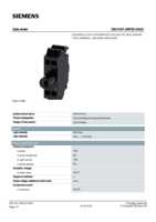 Datasheet for Siemens 3SU14012BF203AA0, EAN: 4011209943995