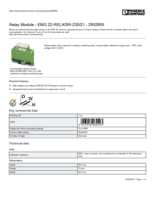 Datasheet for Phoenix Contact 2952855, EAN: 4017918084493