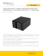 Datasheet for Startech.com HSB3SATSASBA, EAN: 0065030855297