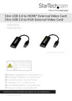 Datasheet for Startech.com USB32VGAES, EAN: 0065030854870