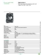 Datasheet for Schneider Electric ZB5AW0M11, EAN: 3389110909135