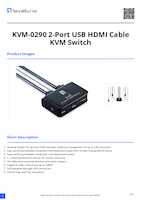 Datasheet for LevelOne KVM-0290, EAN: 4015867188835