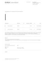 Datasheet for Gira 135628, EAN: 4010337356288