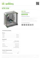 Datenblatt zu Spelsberg 03221601, EAN: 4013902051601