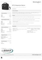 Datasheet for Kensington K62569US, EAN: 0085896625698