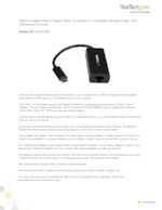 Datasheet for Startech.com US1GC30B, EAN: 0065030862639