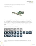 Datasheet for Startech.com PEX1394B3, EAN: 0065030825139