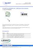 Datasheet for Allnet ALL-HS02530_LAN_OPTION, EAN: 4038816107404