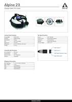 Datasheet for Arctic ACALP00035A, EAN: 4895213702829