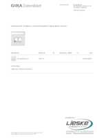Datenblatt zu Gira 2640112, EAN: 4010337460237