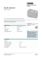 Datasheet for Phoenix Contact 2961312, EAN: 4017918187576